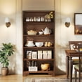 thumbnail image 6 of Tribesigns 6-Tier Bookcase, 71" Vintage Tall Bookshelf for Home Office, 6 of 7