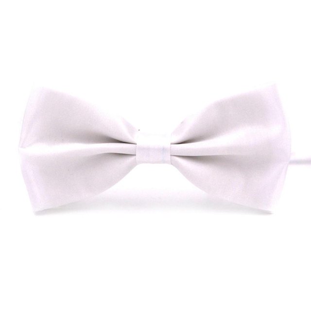 Mens Solid-Color Bow Tie Double Layer Bow Tie for Wedding, Fashionable Ba...