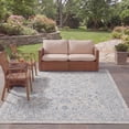 thumbnail image 4 of SAFAVIEH Courtyard Darin Traditional Indoor/Outdoor Area Rug, 8' x 10', Grey/Navy, 4 of 14