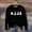 Black, variant on Dog Halloween Pumpkin Sweatshirt Trick or Treat Pet Pullover Crewneck Fall Dog Clothes Funny Sweater Fleece Lined for Small Medium Large Dogs 1 Pack, Orange,L