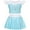 A02293-Blue, variant on Girls Bikinis Two Piece Swimsuit Elsa Princess Bikini Set Toddle Kids Ruffles Bathing Suit Role Play Swimwear 110 cm 3-4 Years