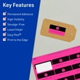 thumbnail image 3 of Avery Printable Rectangle Labels, Neon Magenta, 1.25" x 3.75", 120ct, 3 of 11