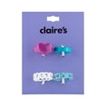 thumbnail image 2 of Claire's Women's Heart Daisy Resin Rings Set, Ring Size 8/9, Large/Extra Large, 4 Pack, 70253, 2 of 6