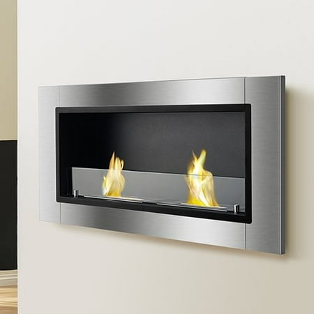Ignis Products Lata Wall Mounted Ethanol Fireplace Walmart Com