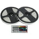 thumbnail image 4 of Tira de luces LED RGB Lámpara impermeable SMD5050 de 10 m DC12 V con control remoto de 44 teclas EE. UU. 100-240 V, 4 of 5