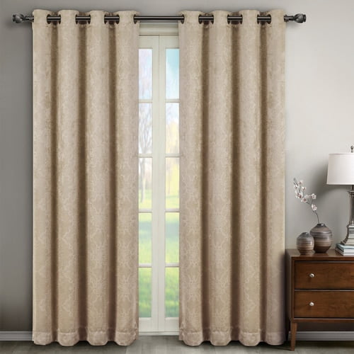 Bella Blackout Weave Window Panels (Set of 2)
