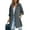 Dark Gray XL, variant on Fall Spring Women Windbreaker Turn-down Collar Notch Collar Double-breasted Loose Overcoat Mid Length Solid Color OL Commuting Coat Hiking Coat