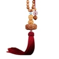 thumbnail image 4 of jiaping Lotus Beaded Car Pendant Small Figurine Wooden Sculpture Decorative Car Ornament Style D, 4 of 9