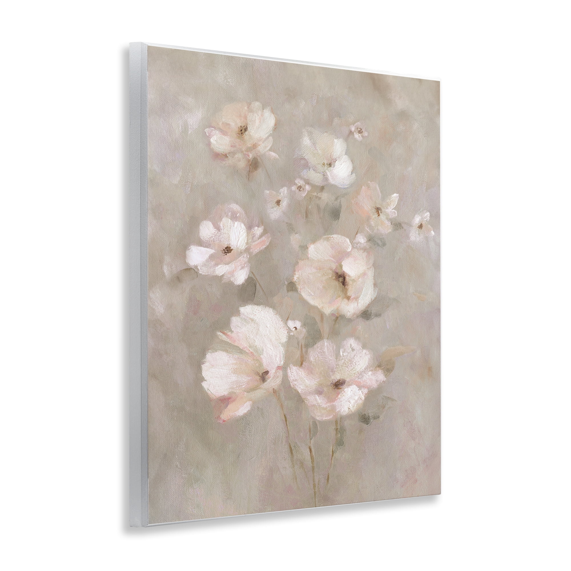 Stupell Industries Blush Florals over Beige Wall Plaque Art, design by Carol Robinson