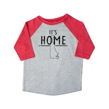 

Inktastic It s Home- State of Delaware Outline Distressed Text Gift Toddler Boy or Toddler Girl T-Shirt