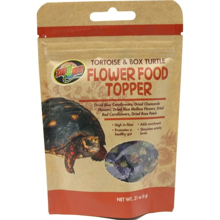 Zoo Med Laboratories Inc-Tortoise & Box Turtle Flower Food Topper .21