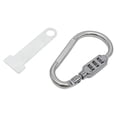 thumbnail image 4 of Cerradura genérica para casco, cerradura de seguridad para casco con hardware de montaje antipérdida, cerradura con código de 3 dígitos Plata, 4 of 8