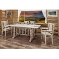 thumbnail image 4 of Montana Collection Trestle Based Dining Table, Clear Lacquer Finish, 4 of 4