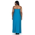 thumbnail image 3 of Plus Size Strapless Pleated Pocket Maxi Dress, 3 of 11