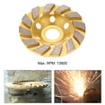 thumbnail image 2 of 100mm 4" Diamond Segment Grinding Wheel Disc Bowl Shape Grinder Cup 22mm Inner Hole Concrete, 2 of 8