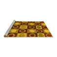 thumbnail image 2 of Ahgly Company Machine Washable Indoor Rectangle Abstract Yellow Modern Area Rugs, 2' x 5', 2 of 4