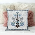 thumbnail image 3 of 20x20 Off White Gray Blown Seam Broadcloth Floral Throw Pillow, 3 of 5