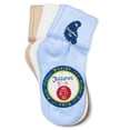 thumbnail image 3 of Jefferies Socks Baby Girls Boys Unisex Seamless Cotton Turn Cuff Ankle Socks 3 Pack, 3 of 5
