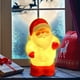 thumbnail image 5 of pstuiky Adornos navideños de luz suave, no deslumbrante, de red roja, con forma de muñeco de Papá Noel., 5 of 7