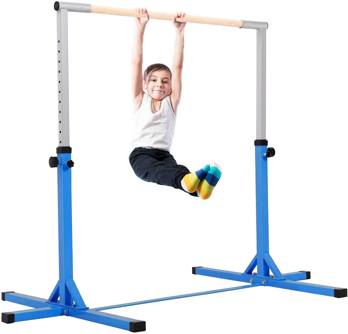 4FT Adjustable Horizontal High Bars Gymnastics Junior Kids Bar Home Gym Training 