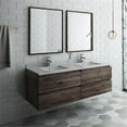 thumbnail image 2 of Fresca Fvn31-3030 Formosa 60" Wall Mounted Double Basin Vanity Set - Acacia Wood, 2 of 11