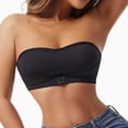 thumbnail image 4 of Hilenly Strapless Bras for Women Wireless Bandeau Bra Non Slip Push Up Tube Top Seamless Bras Comfortable Padded Bralette, 4 of 6