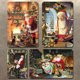 thumbnail image 2 of Kit Pintura Hierro Rectangular Placa Metal Vintage Papá Noel Del 20x30cm 4 Uds., 2 of 9