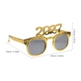 thumbnail image 2 of CRILSTYLEO 4Ud Gafas Fiesta 2027 Lentes Divertidas Plástico Para En Colores Surtidos, 2 of 5