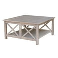 thumbnail image 5 of International Concepts Hampton 36" Square Coffee Table in Washed Gray, 5 of 7