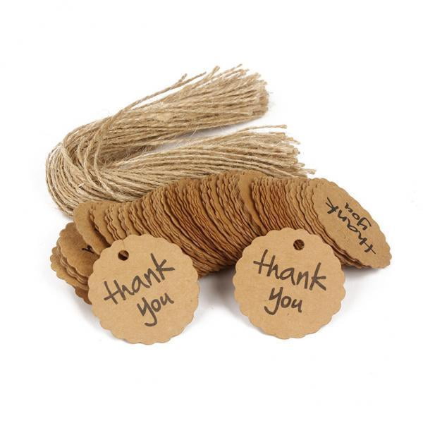2x Etiquetas Kraft de 100 Piezas Colco Etiquetas de papel Kraft Decoración Artesanal DIY