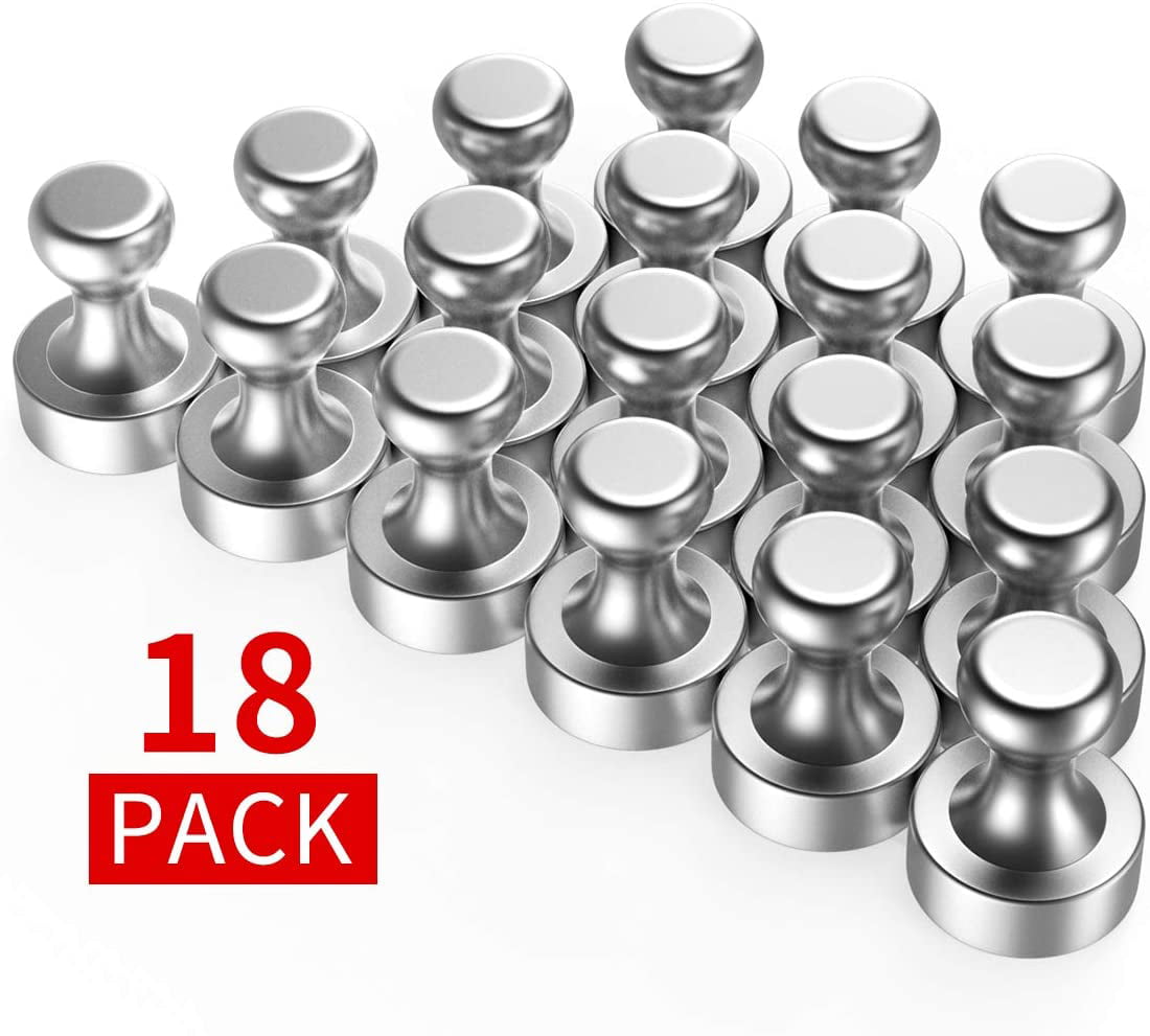 Strong Push Pin Magnets for Refrigerator 12 Neodymium Cone Magnets Diameter 12 x 16 mm Pack of 12 Whiteboard etc. Magnetic Board 