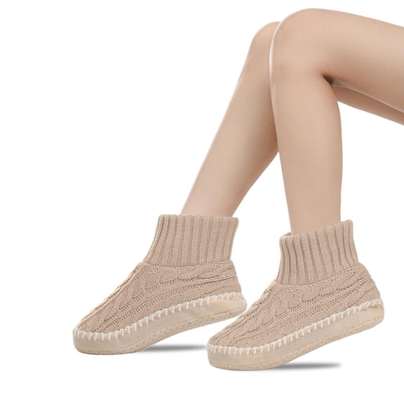 Cmfcve Fuzzy Slipper Socks for Women Non-Slip Winter House Socks Solid Thick Warm Socks