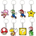 thumbnail image 2 of Llaveros de la serie Mario, figuras de Anime, Luigi, Bowser, Yoshi, Peach, modelo de PVC, colgante, decoración, regalo para niños, 2 of 5