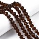 thumbnail image 1 of Glass Beads Strands Faceted Rondelle Coconut Brown 10x8mm Hole: 1mm about 63~65pcs/strand 49~50cm, 1 of 4