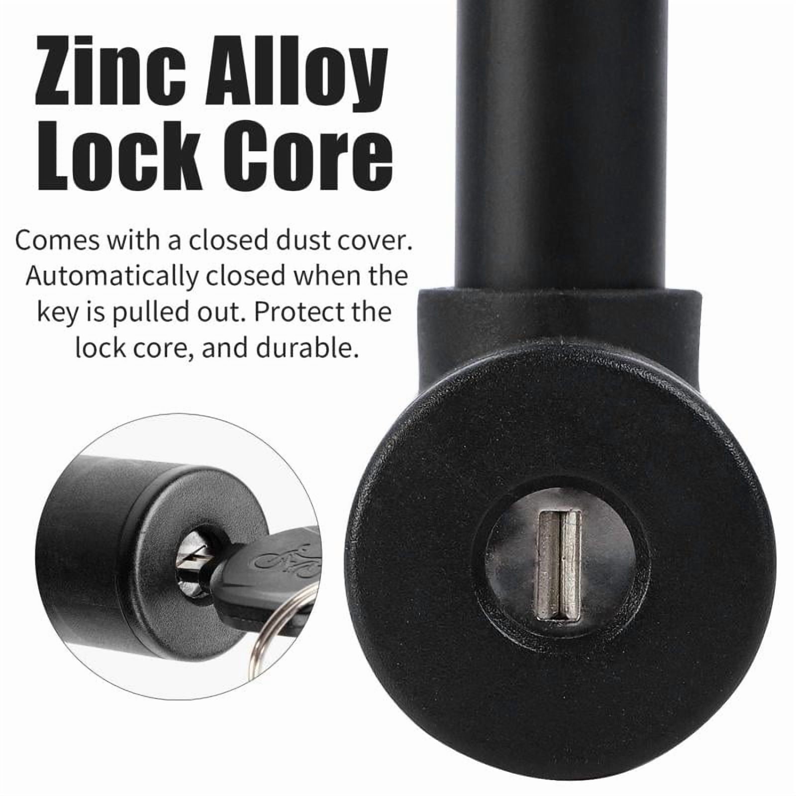 Black Bike U Lock,Heavy Duty Anti Theft Bicycle U Lock High Security for Electric Bike,Scooters（18.5*13*2.5cm）