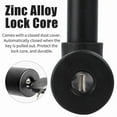thumbnail image 3 of Black Compact U-Lock antirotation deadbolt for security and durability on the length of your stop and location, 3 of 5