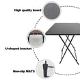 thumbnail image 3 of KMYY Foldable Dinner Table, 4 Persons Home Study Computer Desk, 23x23 Inch Stainless Steel Coffee Table for Work Office Home, Modern Gaming Desktop Workstation, Apartment Table, 3 of 9