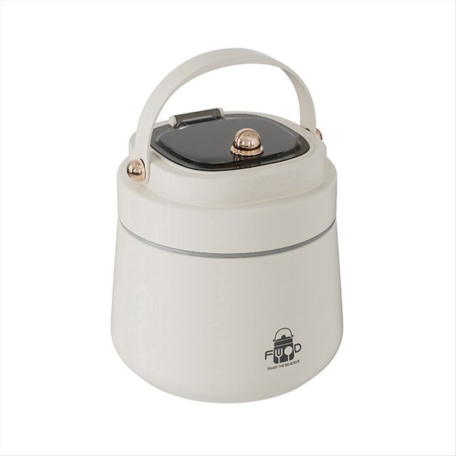 Lonchera Térmica de Acero Inoxidable para Adultos con Cuchara y Tenedor, Bolsa Térmica, A Prueba de Fugas, Mantiene la Comida Caliente A