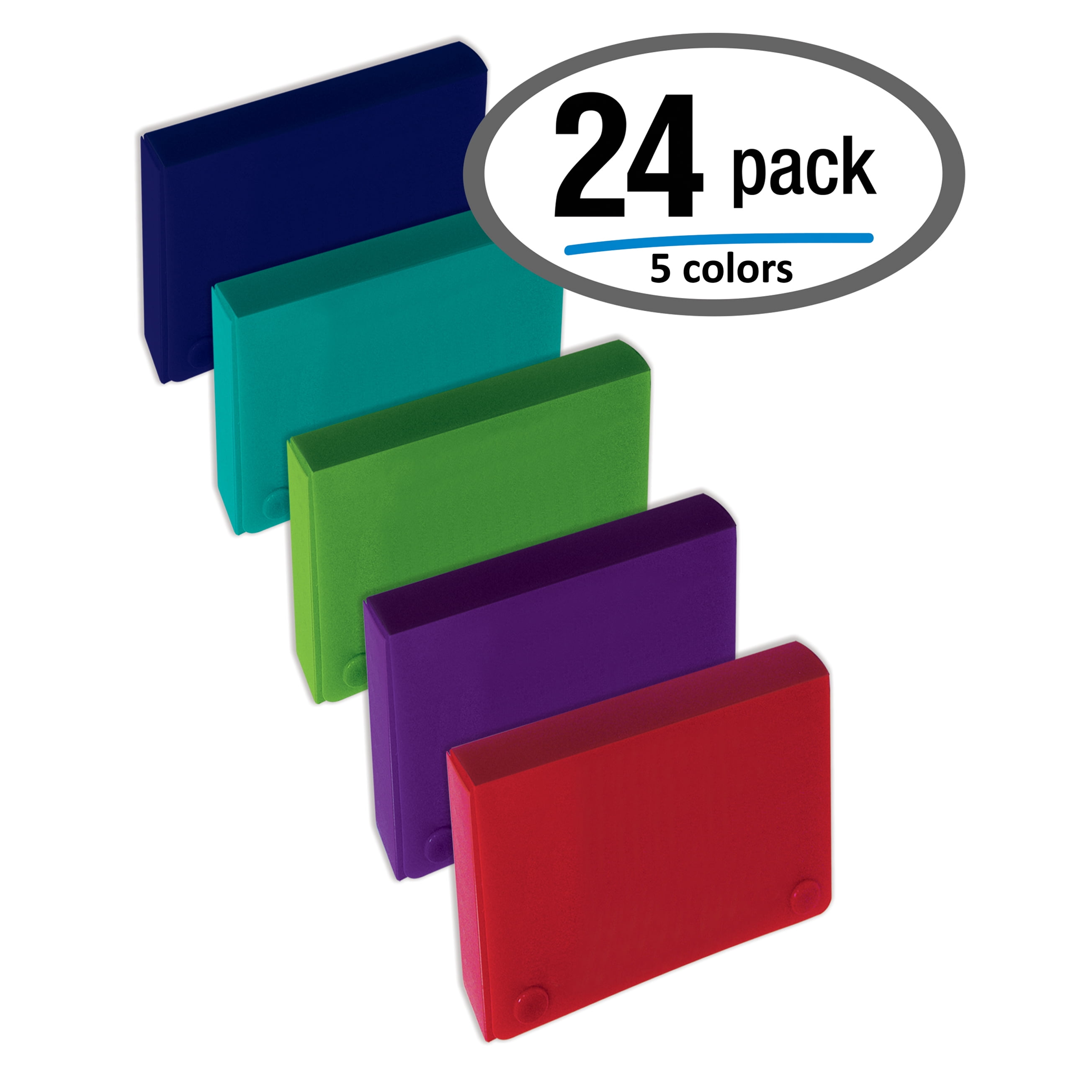 3.5 x 5.25 Inch Index Card Case by Better Office Products, 24 Pack