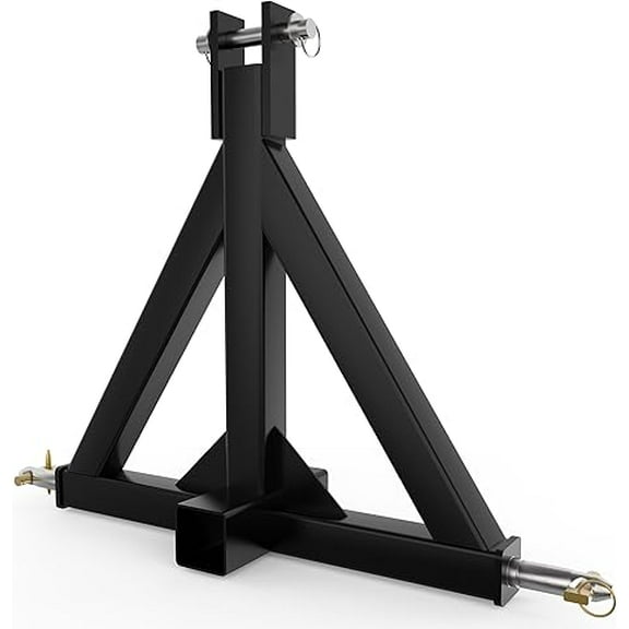 3 Point Trailer Hitch 2" Receiver Quick Hitch Compatible with Category 1 Tractors,Heavy Duty Tractor Drawbar Hitch Adapter Compatible with Kubota,BX,LM25H,WLM Tractor,Obsidian