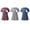 Wine, variant on Women's Nursing Tops 3-Pack - Short Sleeve Side Button Crew Neck, Solid Color Breastfeeding Shirts for Moms, Maternity Tees,Size for XXL