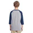 thumbnail image 3 of Gildan Youth Heavy Cottonâ„¢ 5.3 oz. 3/4-Raglan Sleeve T-Shirt - G570B, 3 of 4