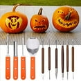 thumbnail image 4 of Halloween Pumpkin Carving Kit, 10 Pieces Professional Pumpkin Cutting Supplies for Jack-O-Lanterns with Bag, 4 of 7
