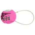 thumbnail image 2 of Combination Lock 3 Digit Padlock Anti Theft Code Lock Zinc Alloy for Travel Luggage SuitcasePink, 2 of 2