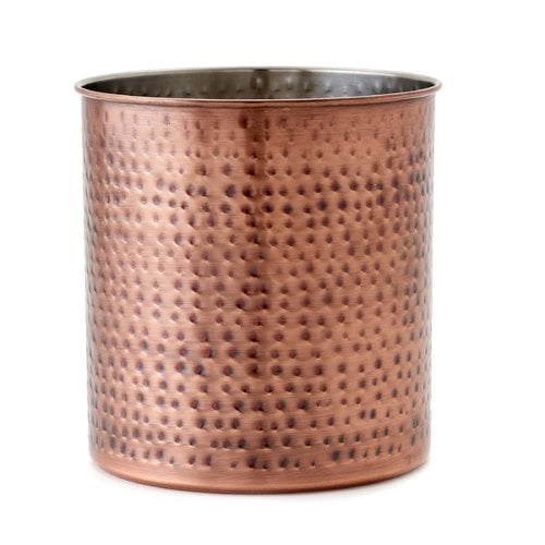 Jumbo Hammered Antique Copper Utensil Holder, 7½" H x 7" Dia. Walmart