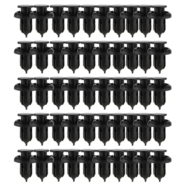 50Pcs Hole Car Bumper Fender Push Rivets Fastener Clips