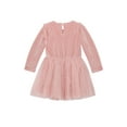 thumbnail image 3 of Wonderluxe Baby Girls' Long Sleeve Velvet Dress, 3-Piece Set, Sizes 0-3M-24M, 3 of 7