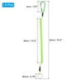 thumbnail image 2 of 3pcs Retractable Spring Coil Straps, 10" Spiral Lanyard Cord with Aluminium Clip and Key Ring, Green, 2 of 6