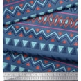 thumbnail image 3 of Soimoi Crepe Silk Fabric Geometric African Fabric Prints By Yard 42 Inch Wide, 3 of 3