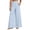 yue866-Blue, variant on Women's Striped Wide Leg Pants Culottes Elastic High Waisted Casual Palazzo Pants with Pockets Red M